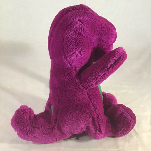 Barney The Dinosaur Vtg 13" Plush 1990’s Lyons Group Purple Green Soft HiQuality - Picture 4 of 8