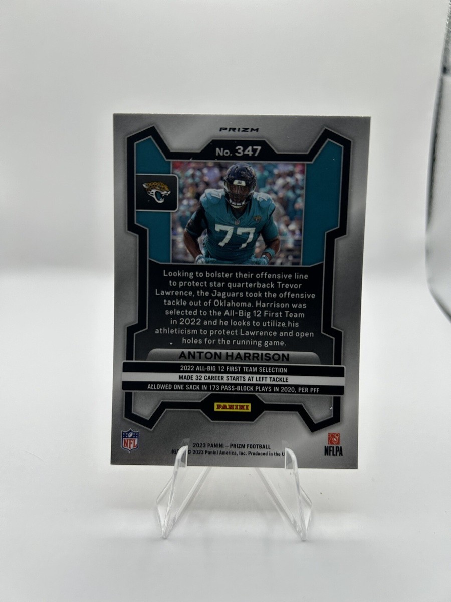 2023 Prizm Football Anton Harrison RC Orange Lazer #347