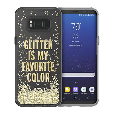 Kate Spade NY For Samsung Galaxy S8 + Plus - Gold Glitter Case
