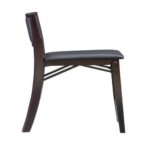 Foldable Wood Counter Bar Stool Padded Backrest Seat Dining Kitchen Table Chair - Picture 6 of 14