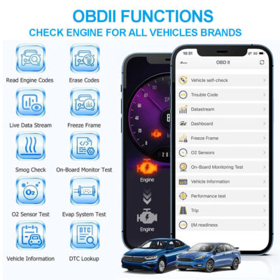 ANCEL BD300 OBD2 Bluetooth Scanner For BMW Car Code Reader ABS - Foto 5