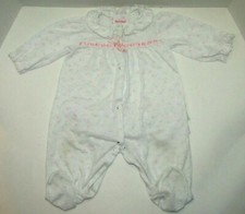 Vintage Sweet Treats Girls Snap-Up One Piece Footed Floral Pajamas Size 6 Months