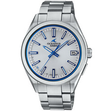 CASIO OCEANUS OCW-T200S-7AJF White Evaporated Dial Bluetooth Solar Men's Watch