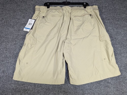 Cabelas Shorts Mens XL Beige Guide Series Guidelite Cargo Fish Hike NEW $49 - Picture 2 of 12
