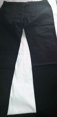 Mens Match Stick Black Casual Pants 
