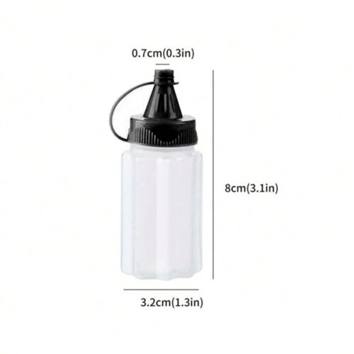 8pcs Squeeze Bottles Mini Seasoning Squeeze Bottles Sauce Ketchup Squeeze Bottle - Picture 2 of 6