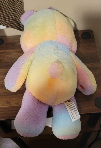 Care Bears 2021 Togetherness Bear Plush 14” Rainbow Heart - Picture 2 of 4