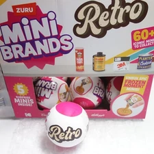 ZURU Lot Of 4 Mini Brands RETRO Sealed Balls New