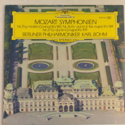 Mozart*, Karl Böhm, Berliner Philharmoniker - Symphonien Nr. 25 G-moll   Nr. 26