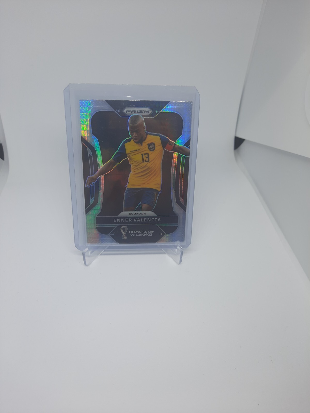 2022 Panini Prizm World Cup Qatar Hyper Prizm Enner Valencia Ecuador #77
