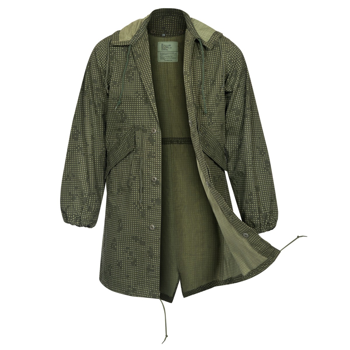 Fishtail Parka Original US Night Desert Green Army Camo Light