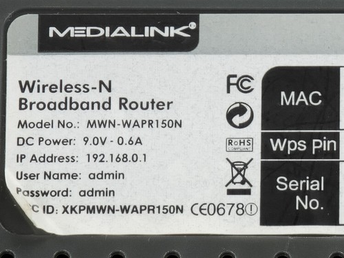 Medialink MWN-WAPR150N 150 Mbps 4-Port Wireless N Router 10/100 Cleaned & Tested - Picture 7 of 9