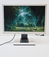 FUJITSU B24W-5 ECO LED VGA + DVI MINOR YELLOWING/  SUN  STAINING STAND INCLUDED