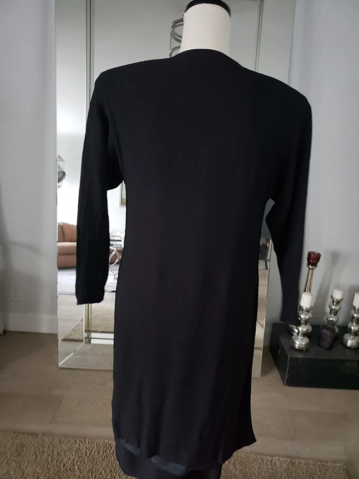 ELLEN TRACY 80s Skirt With Long Sleeve Button Up Dress Coat/shirt Sz 10 — 第 4/4 张图片