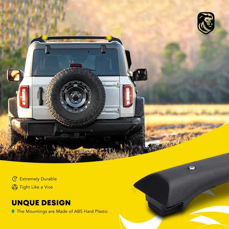 Barras transversales de techo de aleación de aluminio negro para GMC Acadia 2011 2012-2016 165 lb Foto 2 de 4