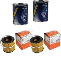 2X Original Mahle / Knecht ÖLfilter OX 341D + 2X SCT Motor Flush MotorspüLung