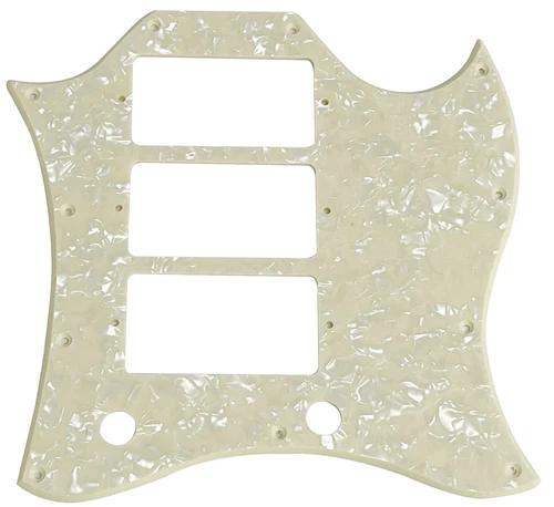 New Fits Gibson SG Standard Style 3 Pickup Guitar Pickguard,1 Ply Cream Pearl