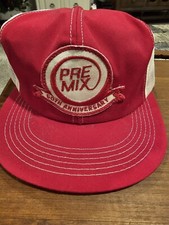 Vintage Nos K Products Pre Mix Patch Hat Cap Snapback Trucker   