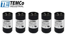 TEMCo 161-193 uf/MFD 110-125 VAC volts Round Start Capacitor 50/60 Hz -Lot-5