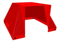 Move And Stic 85X85Cm Dach Rot ZubehöR Mas SpielgerüSt Kletterturm Spielturm