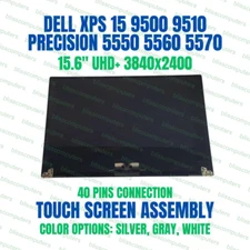 Dell YYX2K Assembly LCD Touch Screen Display 15.6" UHD 0YYX2K W9F11