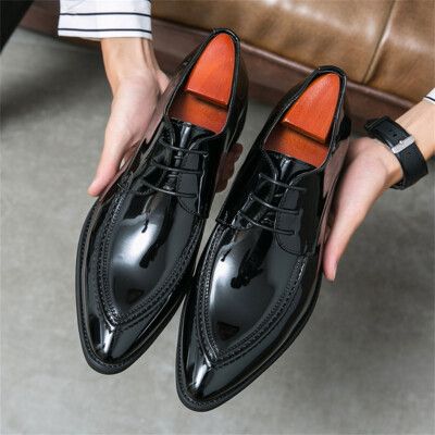 Tuxedo Shoes For Faux Leather Dress Shoes Men's Faux Patent