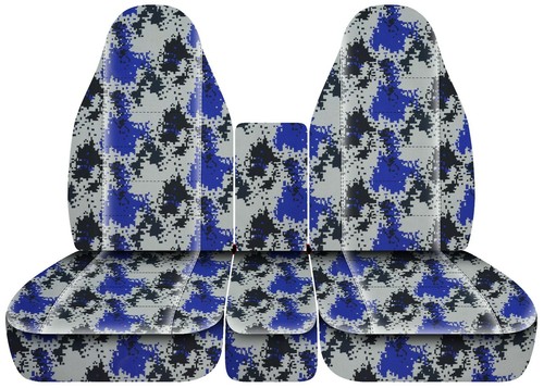 Juego de fundas de asiento delanteras 40-20-40 para camioneta Ford F250 Super Duty 1999-2010 camuflaje - Imagen 12 de 14