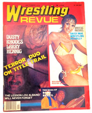 WRESTLING REVUE OCT 1976 PAT PATTERSON DUSTY RHODES DAISY MAE LARRY HENNING