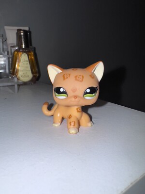 Authentic Littlest Pet Shop LPS #1120 short hair cat leopard