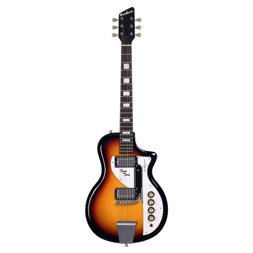 Airline Guitars Twin Tone The Duke Robillard Signature Model Sunburst Flame Top - Picture 4 of 10