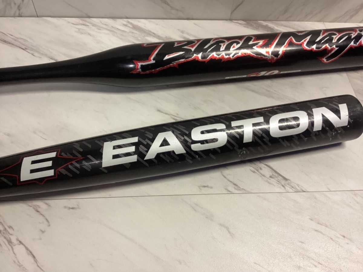 Batte De Softball Easton Black Magic 34" 35oz Avec Balle Worth - Vintage