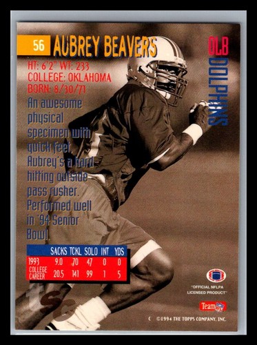 1994 Topps Stadium Club Football # 1 - 210 - Pick Your Card! - Picture 112 of 420