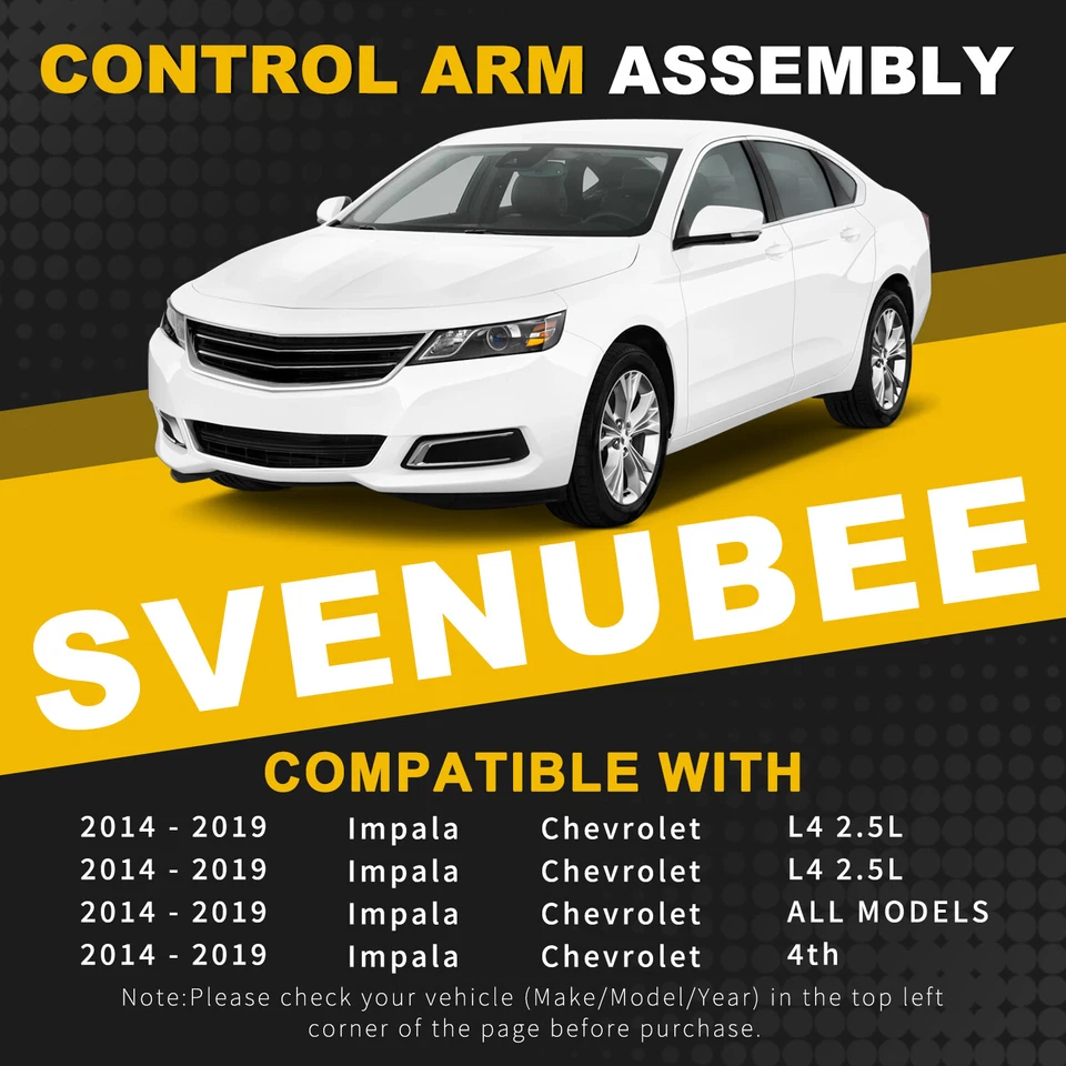 Kit de suspensión de dirección brazo de control inferior delantero de 8 piezas rótula para Impala 14-19 Foto 2 de 4