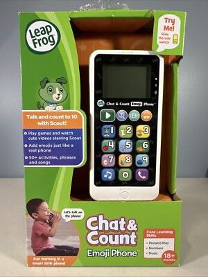 LeapFrog Smart Phone Chat and Count Emoji Scout Singing Music Counting Green