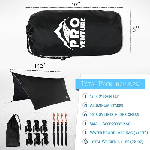 Cover - Fast Set Up + Accessories - A Camping Gear Essential! 12x9 ft HEX Shape - Picture 2 of 7