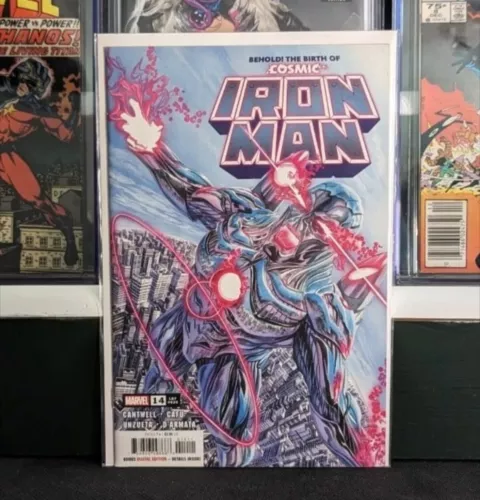 Iron Man #14 (2021) Alex Ross Key 1st App. Cosmic Iron Man