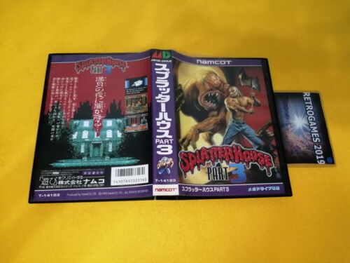MD SPLATTER HOUSE PART 3 Sega Mega Drive / Genesis Game REG CARD. - Picture 3 of 5