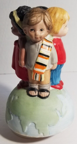 USA For Africa Children of the World Brockman We Are The World 1985 Music Box - Picture 4 of 5