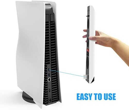 For PlayStation 5 Console Cooling Fan Quiet Fans Cooler For PS5 Digital/Disc - Imagen 8 de 11