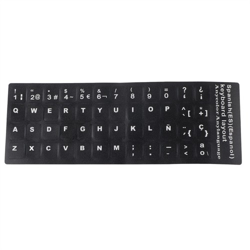 2PCS Keyboard Sticker Waterproof White Letter For Notebook Desktop PC Computer - Picture 2 of 20