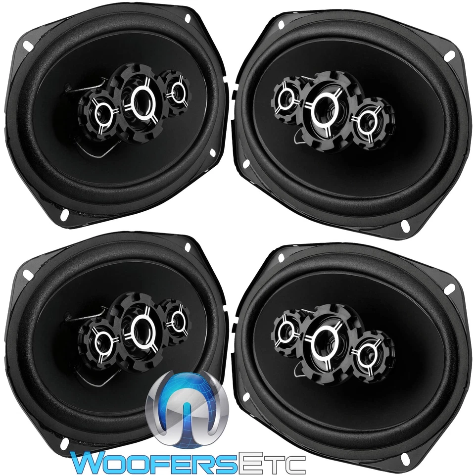 4 ALTAVOCES DE RANGO COMPLETO PRECISION POWER SD.694 6"x9" 1000W 4 vías super tweeters Foto 3 de 4