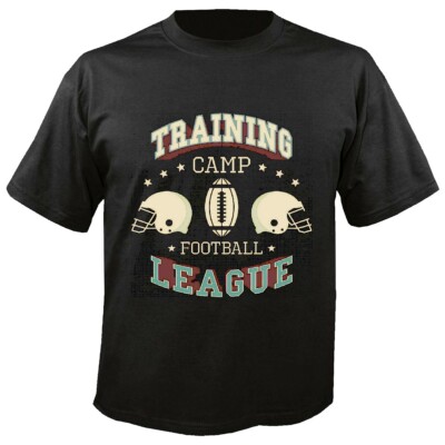 T-Shirt TRAINING CAMP FOOTBALL LEAGUE Fussball AMERICAN FOOTBALL TEAM COLLEGE