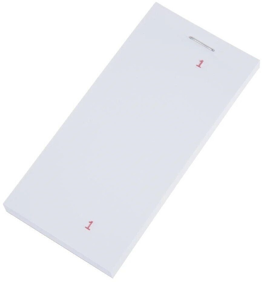 Food Order Pads PAD12 Box of 100 Single Sheet Restaurant Waitress Pad 5"" x 2.5""