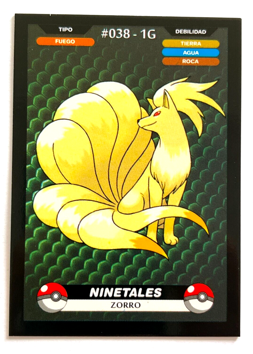 2025 POKEMON KANTO CREALASER TCG Card #038 NINETALES Peru Edition