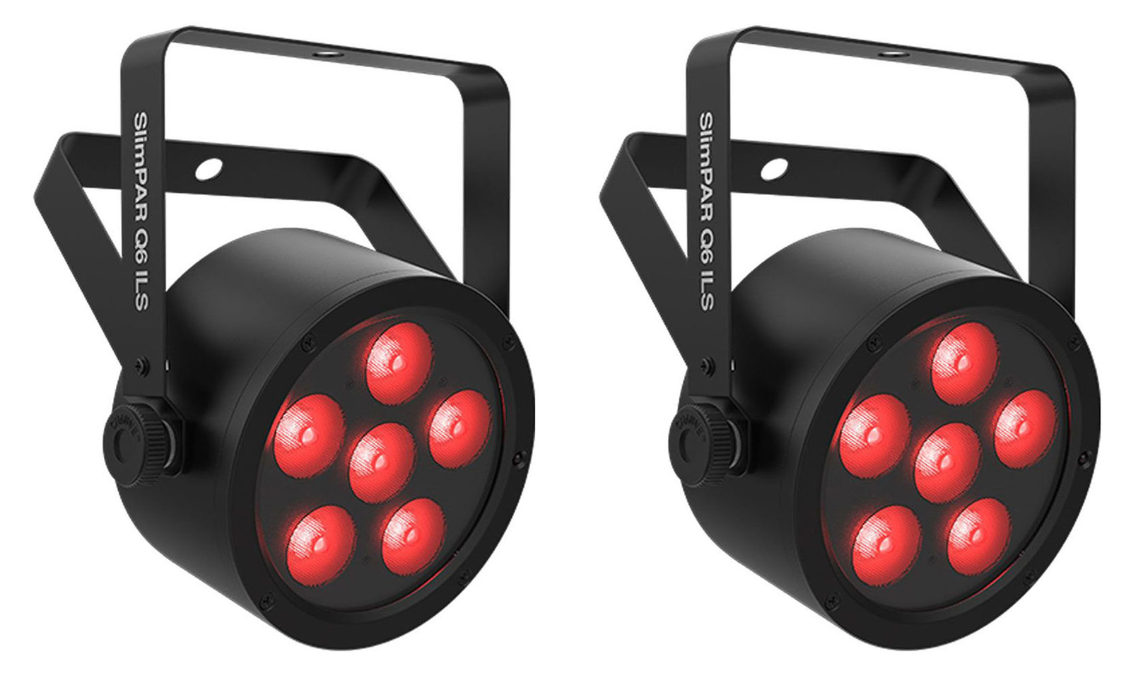(2) Осветительные приборы для вечеринок/сцены Chauvet DJ SlimPAR Q6 ILS RGBA D-Fi USB DMX Par Can