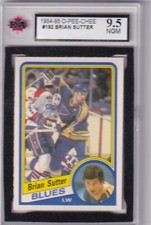 1984-85 O-Pee-Chee #192 Brian Sutter, Blues, KSA: 9.5 Near Gem Mint   