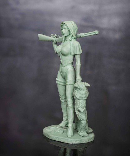 ⭐️Pin Up Series Red hat Hand Miniature Resin figure 80 mm 1/24⭐️ - Picture 11 of 12