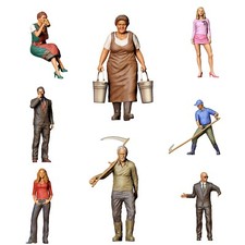 Figuren 1:18 (10,2cm) Miniaturen unbemalt 1/18 Diorama Modellbau 3D Druck Teil 2
