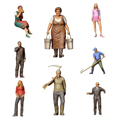 3DRIFTER Figuren 1:18 (10,2cm) Miniaturen unbemalt 1/18 Diorama Modellbau 3D Druck Teil 2