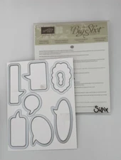 Stampin Up! • Sizzix Big Shot WORD BUBBLES (132968) Framelits Dies